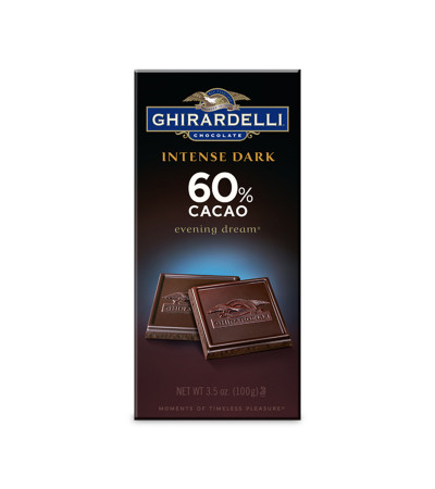 Ghirardelli Evening Dream Intense Dark Chocolate 60% Bar 3.5oz
