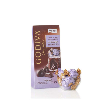 Godiva Dark Chocolate Lava Cake Truffles Bag 4.2oz