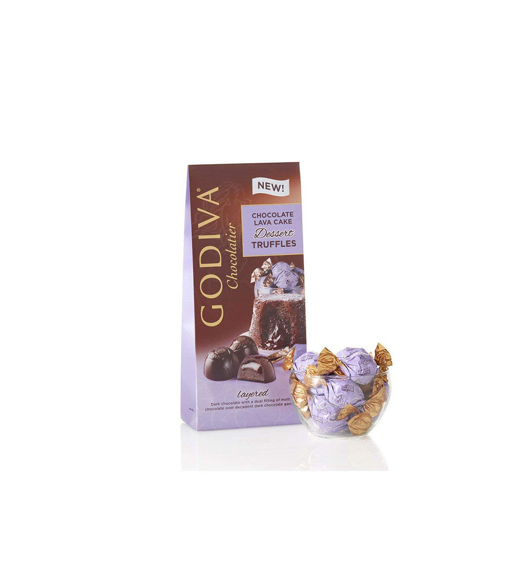 Godiva Dark Chocolate Lava Cake Truffles Bag 4.2oz