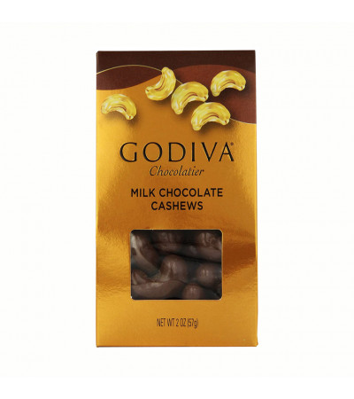 Godiva Milk Chocolate Cashews Bag 2oz