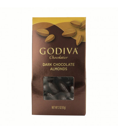 Godiva Dark Chocolate Almonds Bag 2oz