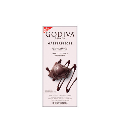 Godiva Dark Chocolate Ganache Heart Masterpiece Tablet 3oz