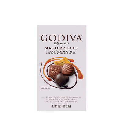Godiva Milk Chocolate Hazelnut Oyster Masterpiece Tablet 2.9oz