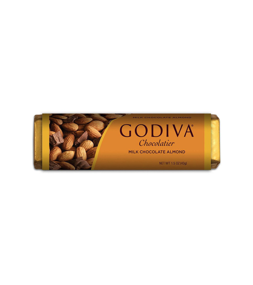Godiva Milk Chocolate Almond Bar 1.5oz