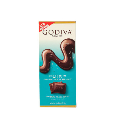 Godiva Dark Chocolate Sea Salt Tablet 3.1oz