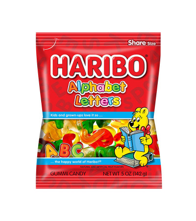 Haribo Bag Alphabet Letters 5oz