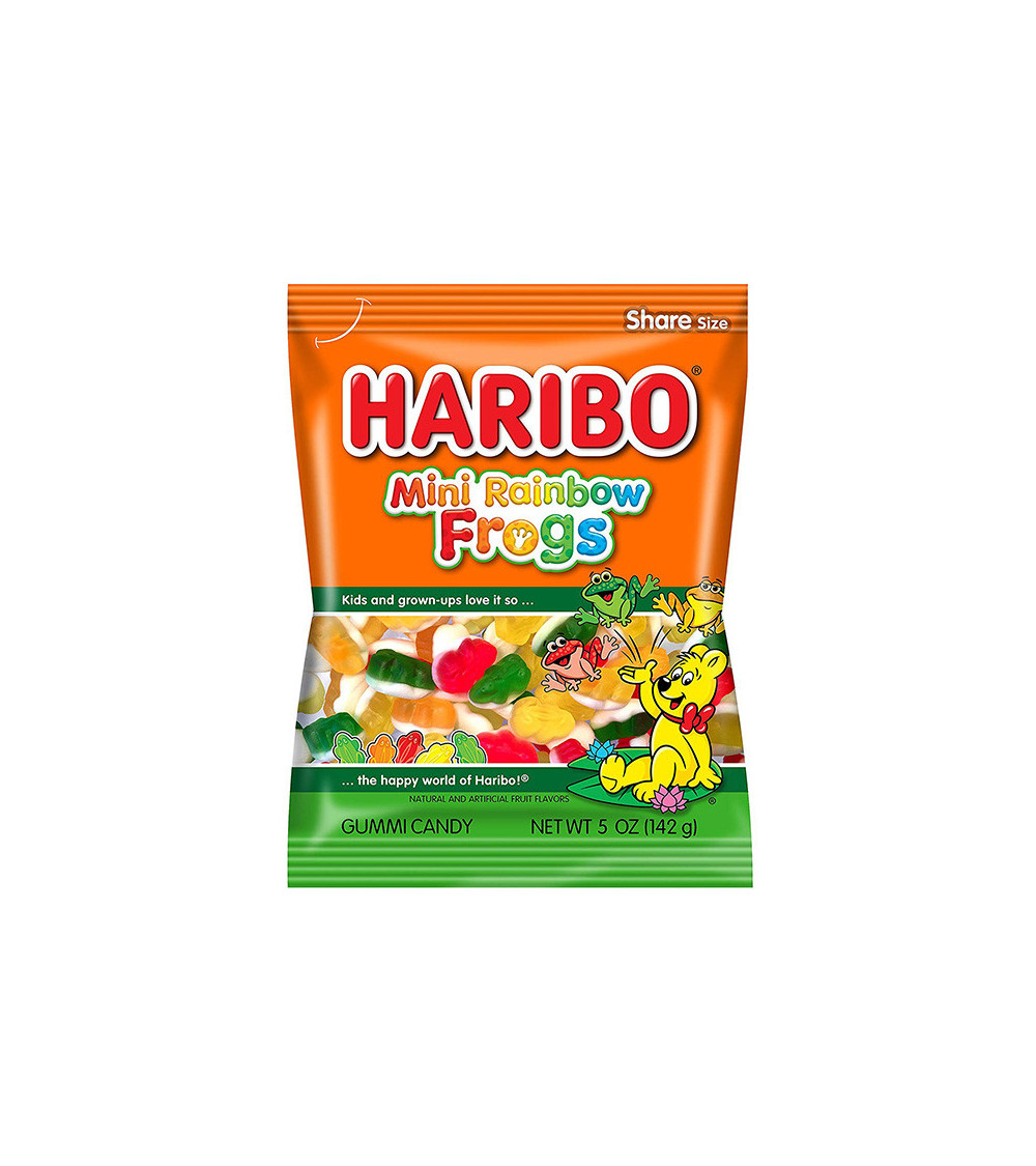 Haribo Bag Mini Rainbow Frogs 5oz