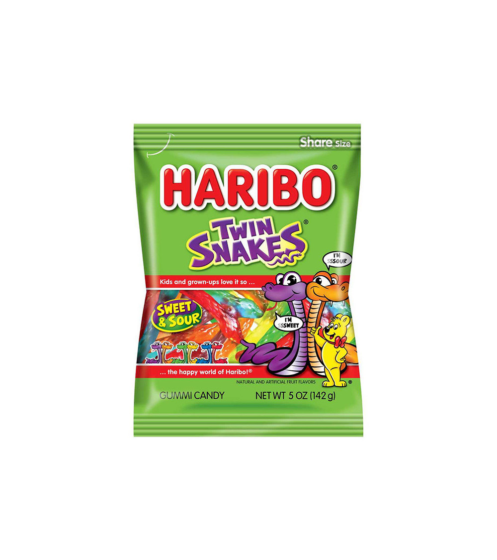 Haribo Bag Twin Snakes 5oz