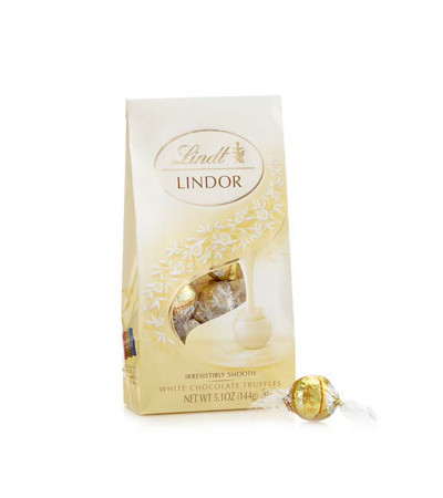 Lindt Lindor White Chocolate Truffles Bag 5.1oz