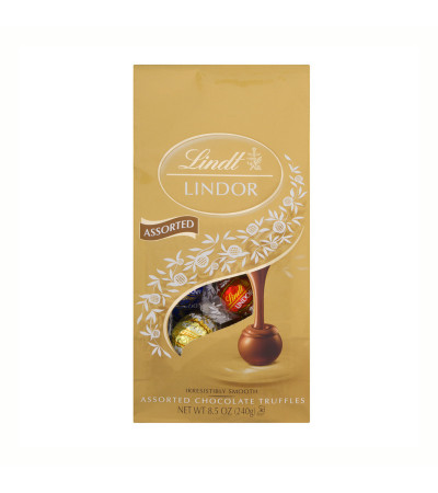Lindt Lindor Assorted Chocolate Truffles Bag 8.5oz