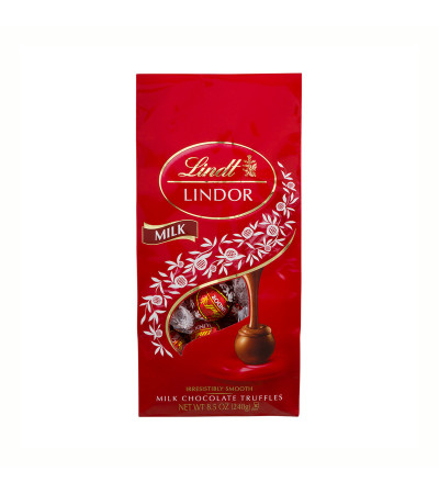 Lindt Lindor Milk Chocolate Truffles Bag 8.5oz