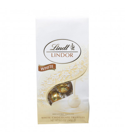 Lindt Lindor White Chocolate Truffles Bag 8.5oz