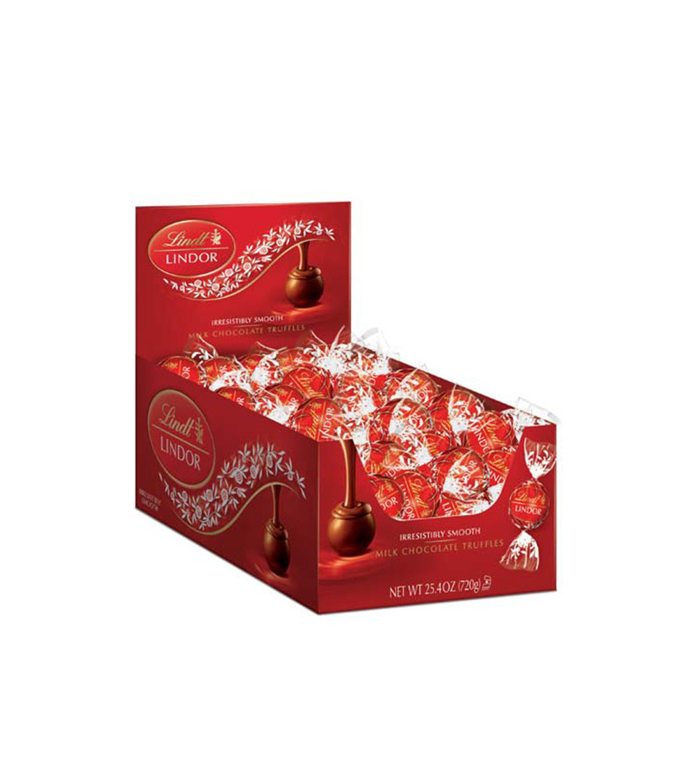 Lindt Lindor Milk Chocolate Truffles 60ct Caddy