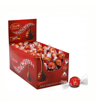 Lindt Lindor Milk Chocolate Truffles 120ct Caddy