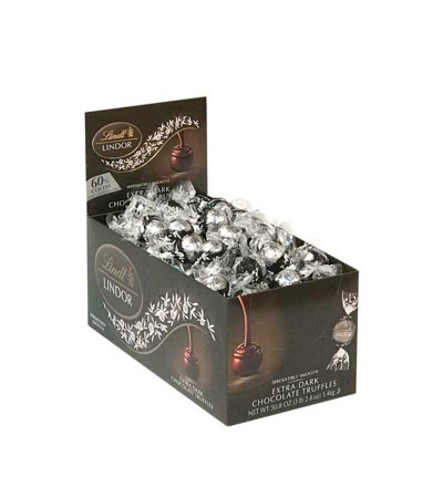 Lindt Lindor Dark Chocolate 60% Truffles 120ct Caddy