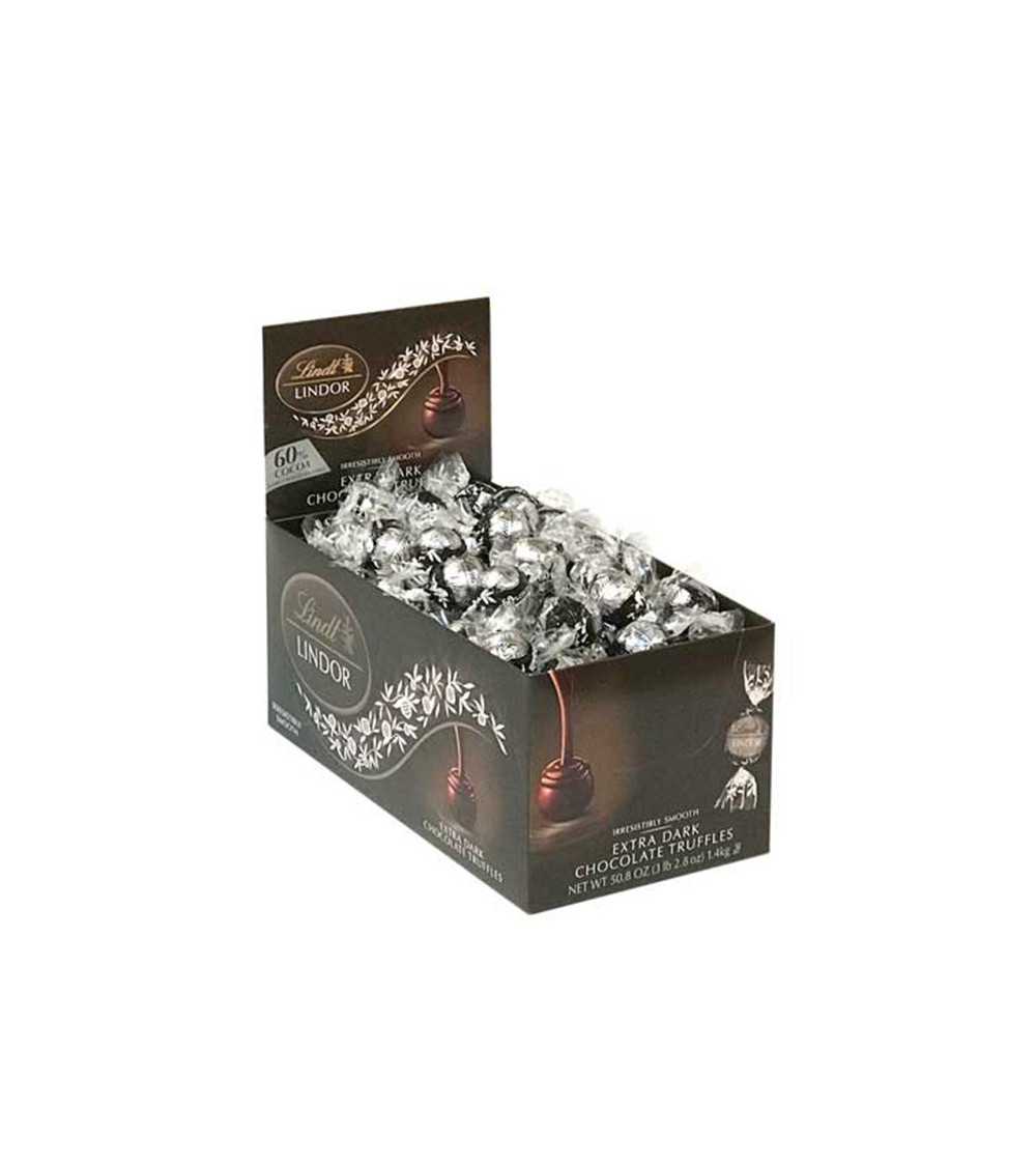 Lindt Lindor Dark Chocolate 60% Truffles 120ct Caddy