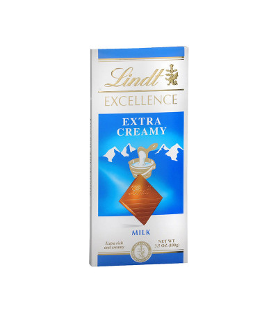 Lindt Excellence Extra Creamy Milk Chocolate Bar 3.5oz