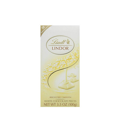Lindt Lindor Pieces White Chocolate Bar 3.5oz