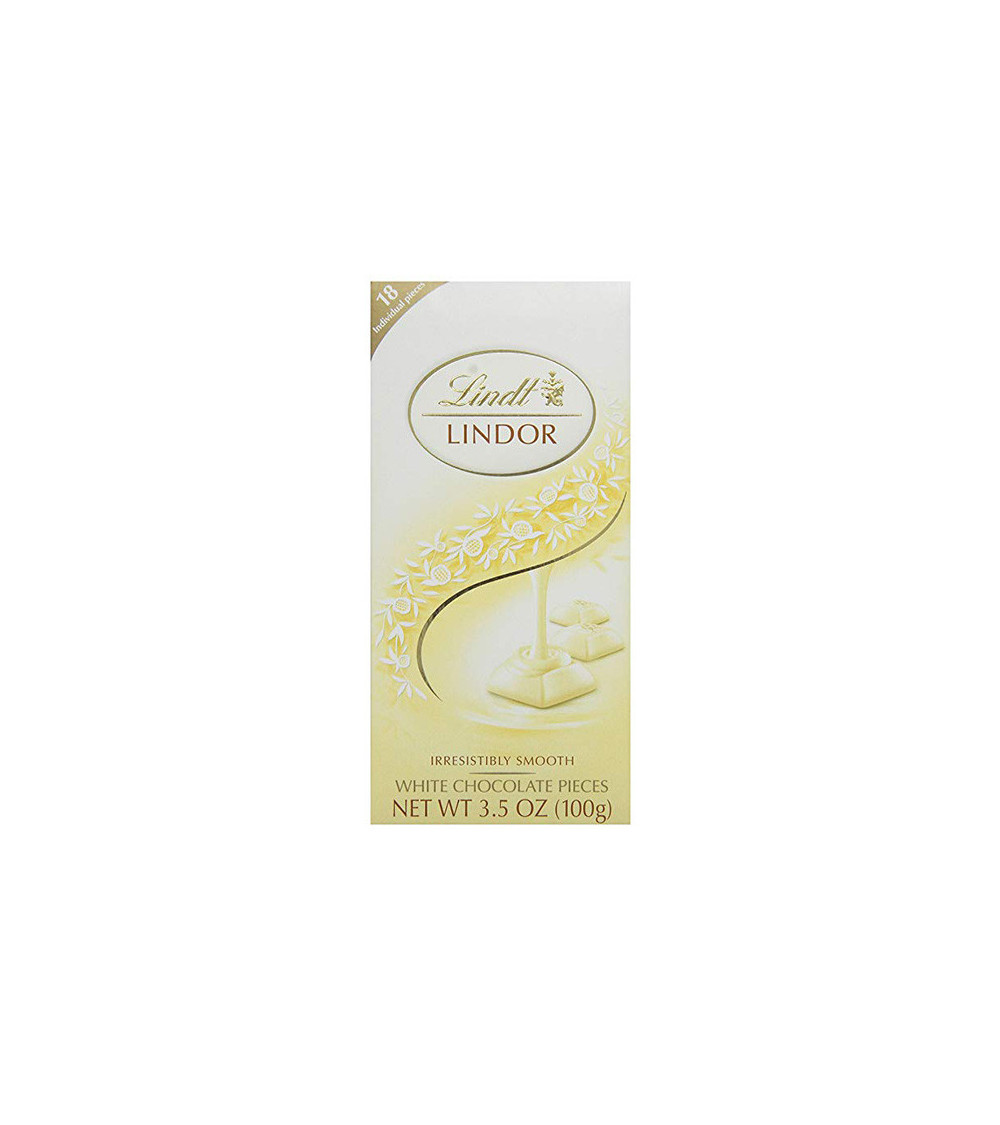 Lindt Lindor Pieces White Chocolate Bar 3.5oz