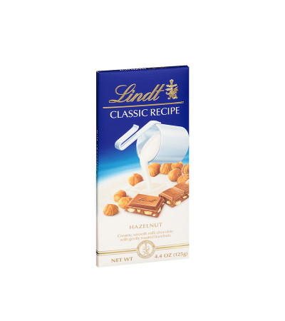 Lindt Classic Milk Chocolate Hazelnut Bar 4.4oz