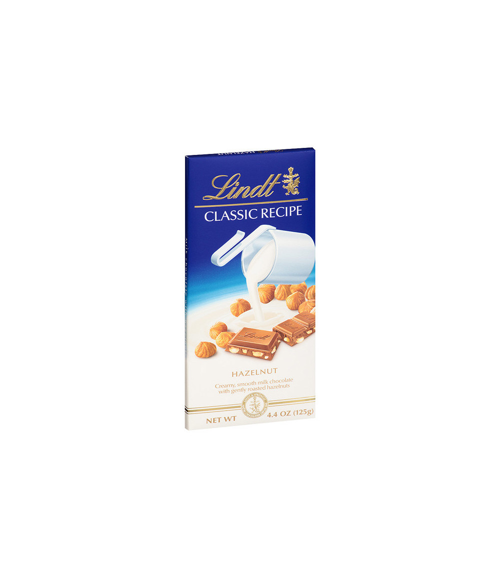 Lindt Classic Milk Chocolate Hazelnut Bar 4.4oz