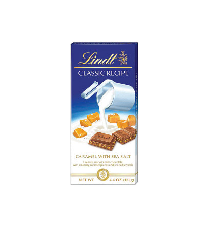 Lindt Classic Milk Chocolate Caramel Sea Salt Bar 4.4oz