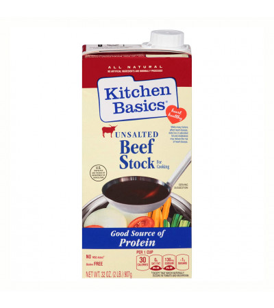 KitchBasics Beef Stock No Salt 32oz