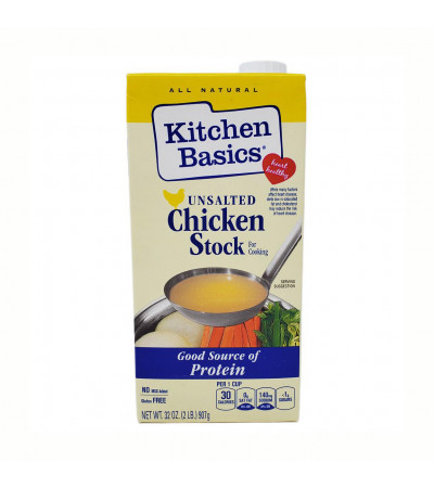 KitchBasics Chicken Stock No Salt 32oz
