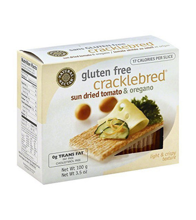 Natural Nectar Crackelbread Gluten Free Sd Tomato & Oregano 3.5 oz