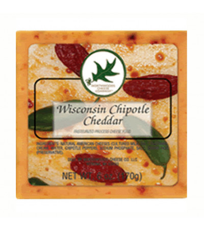 Northwoods Wisconsin Chipotle Cheddar Cheese Square 6oz