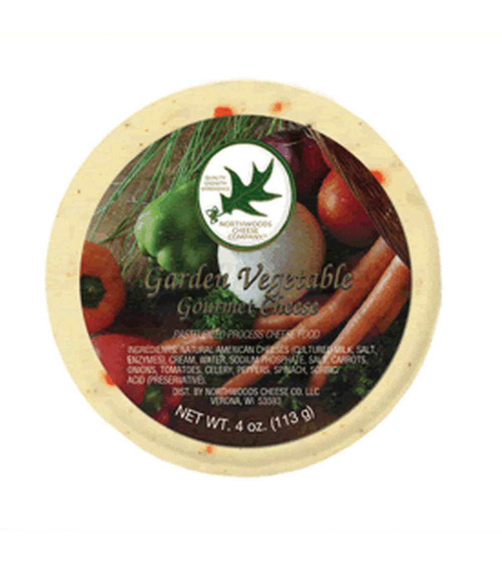 Northwoods Garden Veggie Cheese Rounds 4oz