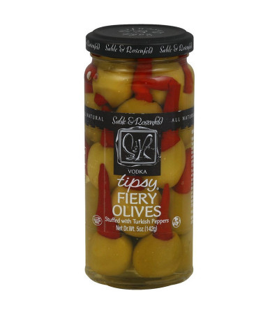 Sable & Rosenfeld Vodka Tipsy Fiery Olives 5oz