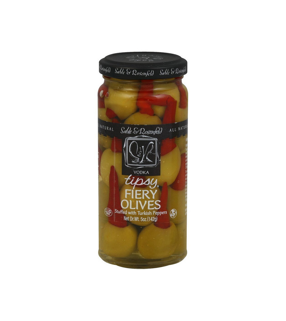 Sable & Rosenfeld Vodka Tipsy Fiery Olives 5oz