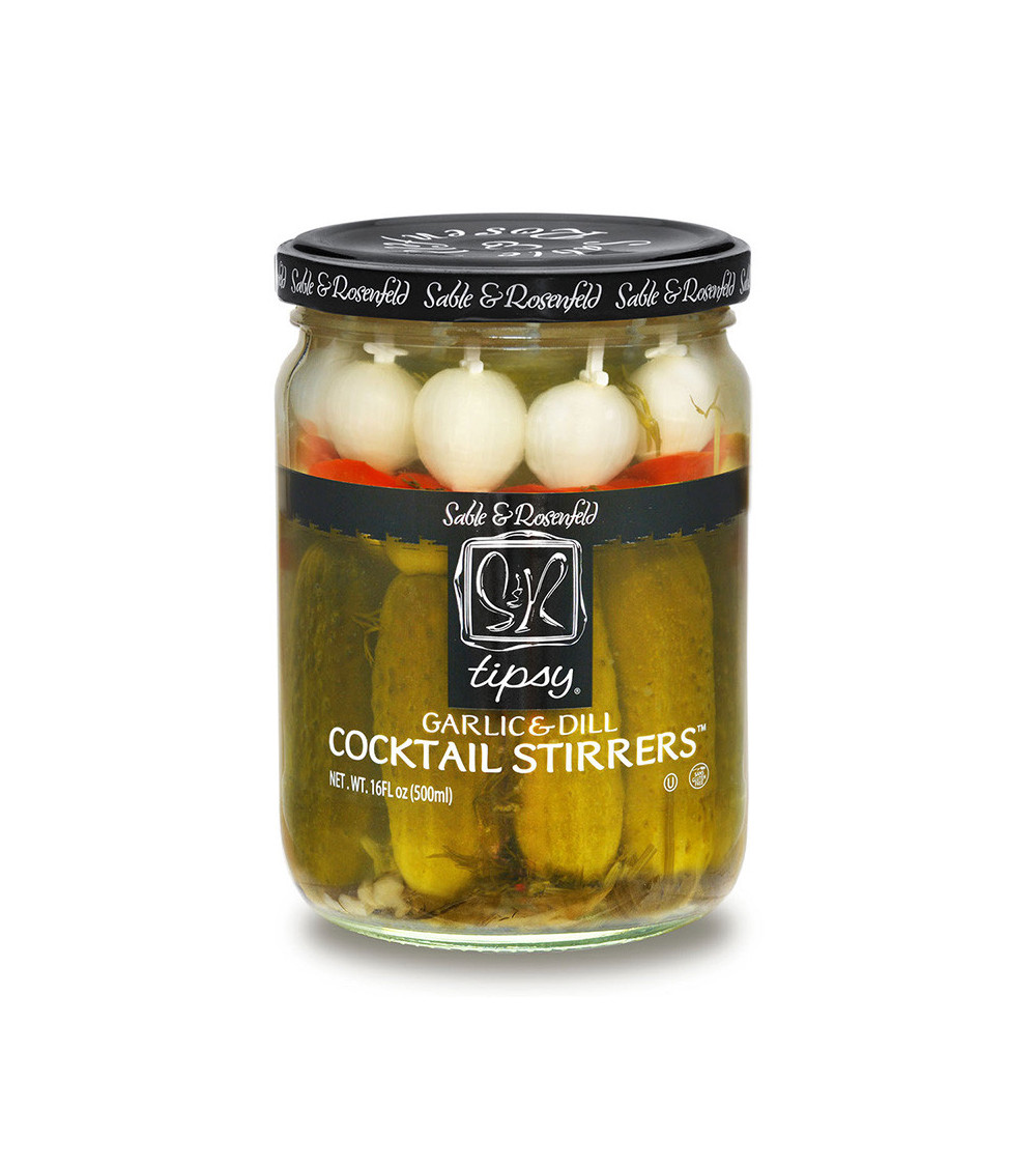 Sable & Rosenfeld Tipsy Cocktail Stir - Garlic & Dill 16oz
