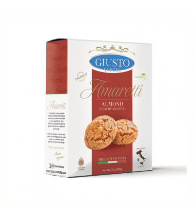 Giusto Sapore Crunchy Amaretti- Almond 200g 7oz